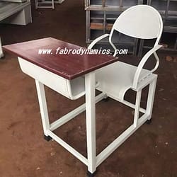 perforated chair single dual desk