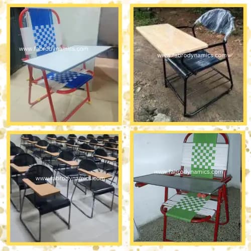 single seater chairs with folding writing pad